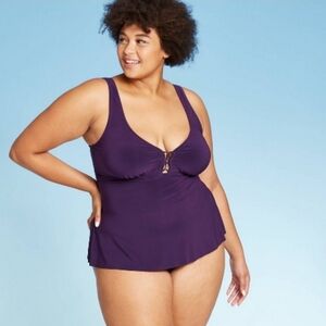 #852 Women's Purple Swim Tankini